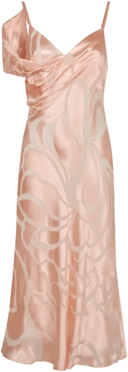 devoré-effect midi dress 