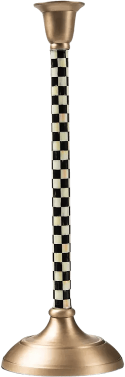 Mackenzie-Childs Large Courtly Check Candlestick