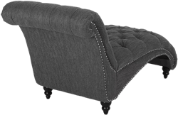 Indulge in Comfort & Style Curved Button Tufted Stitched Lounge Chair
