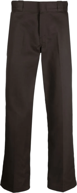 rear logo-patch trousers