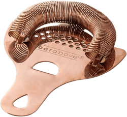 A Bar Above Antique Copper Hawthorne Cocktail Strainer