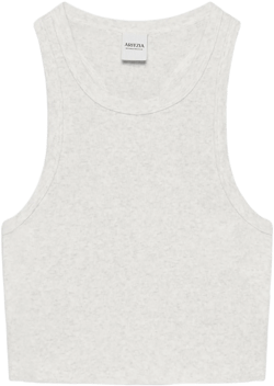HOMESTRETCH™ RIB RACERBACK WAIST TANK