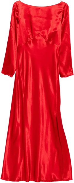 Devina satin midi dress