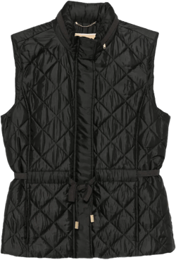 quilted-pattern gilet