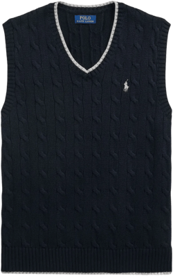 cable-knit vest