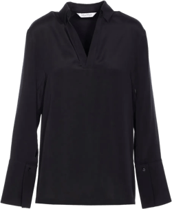buttoned-cuff tunic top