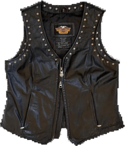 Harley Davidson Studded Leather Vest (S/M)