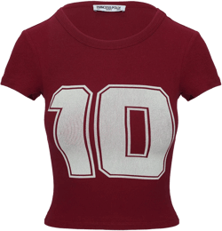 Baseline Rib Tee One Zero Red