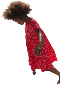 Ariel Twirly Towelling Dress-Poppy Red Parrot Palm