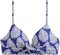 Capri Cup-size Bikini Top-Surf The Web, Floret Paisley