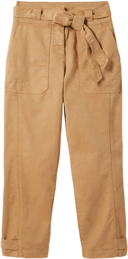 Belted Chino Trousers-Ground Ginger