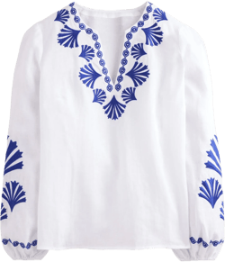 Bonnie Linen Top-Surf the Web, Shells