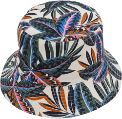 Canvas Bucket Hat-Multi, Exotic Leaves