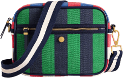 Canvas Cross-body Bag-Multi Stripe