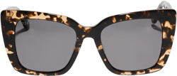 LIZZY - ESPRESSO TORTOISE + GREY + POLARIZED SUNGLASSES