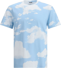 cloud-print T-shirt
