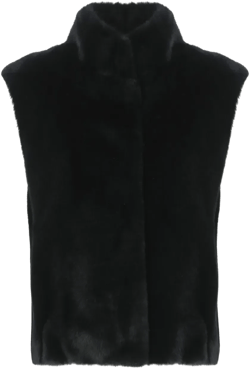 turtleneck sleeveless waistcoat