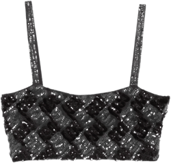 geometric sequin top
