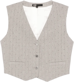 pinstriped vest