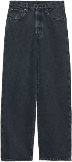 five-pocket over-dyed jeans