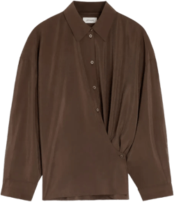 twisted collared shirt