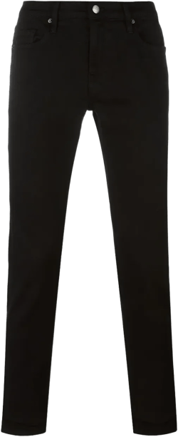 skinny-cut jeans