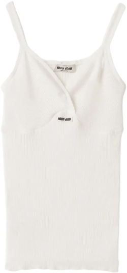 ribbed-knit top