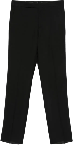 wool straight-leg trousers