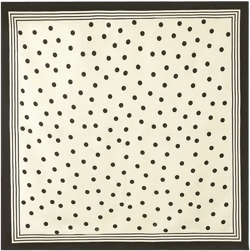 Polka Dots Printed 90 Square Pure Silk Scarf