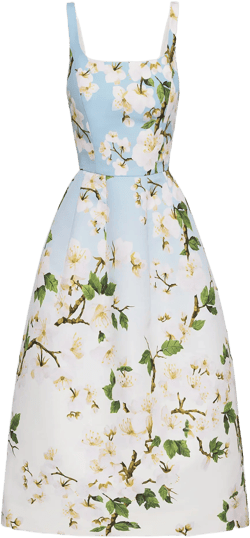 Cherry Blossom Faille Cocktail Dress