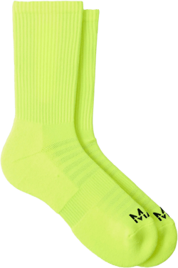 Man Active Neon Running Crew Sock