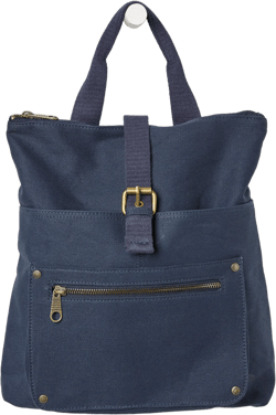 Navy Alba Canvas Rucksack