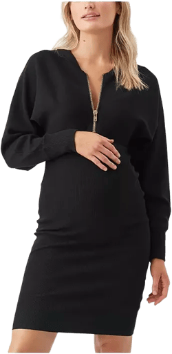 Maternity Ripe Zip Knit Nursing Dress