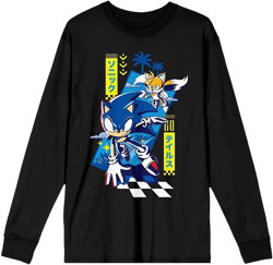 & Tails Men's Black Long Sleeve Shirt-Medium
