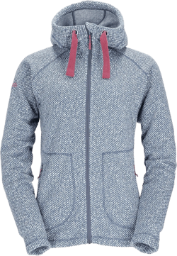 Rab Women's Amy Hoodie, Full-Zip Casual Lightweight Fashion Sweater-Knit Fleece