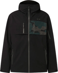 Oakley Men's Kendall Recycled Shell Jacket Large Black/B1b Camo Hunter