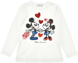 x Disney Mickey and Minnie graphic long-sleeve top