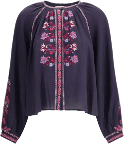 embroidered floral top