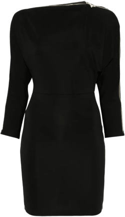 zip-detail dress