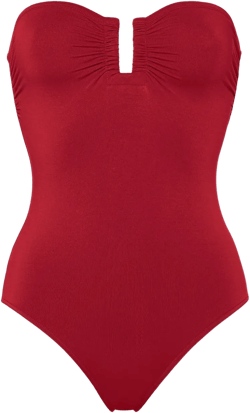 Cassiopée bustier-neck swimsuit