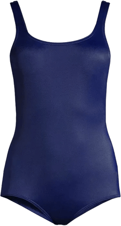 Petite Chlorine Resistant Soft Cup Tugless Sporty One Piece Swimsuit