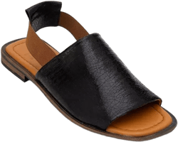 Fuela Leather Elastic Flat Sandals (Women)