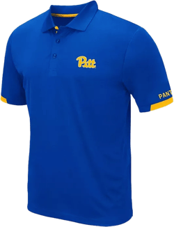 Men's Royal Pitt Panthers Logo Santry Polo Shirt