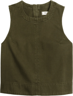 Boxy Shell Top in Garment Dye