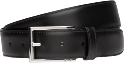 buckle-fastening leather belt 