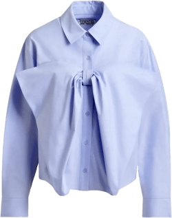 bow-detail shirt