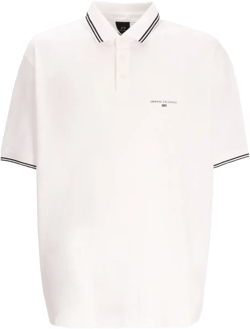 tipped-collar polo shirt