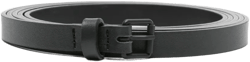 leather rectangle-buckle belt