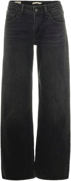 low-rise straight-leg jeans