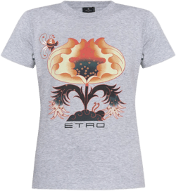 floral-print T-shirt
